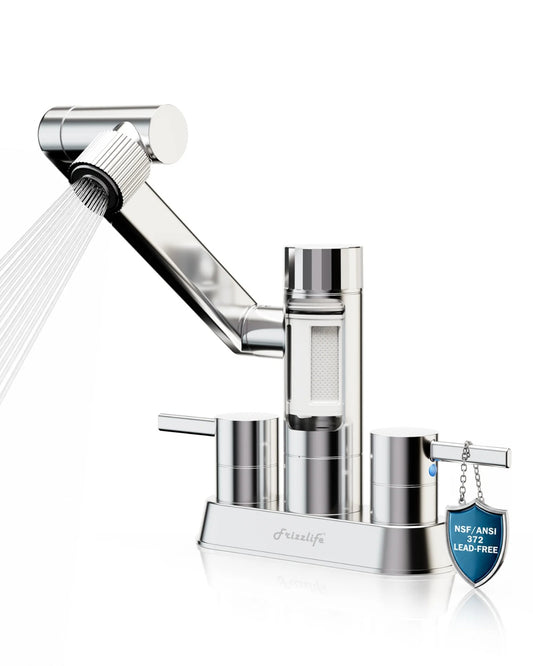 [Pre-Ordena] Frizzlife MF1080-D – Grifo con Filtro de Agua para Baño y Cocina en Cromo Pulido