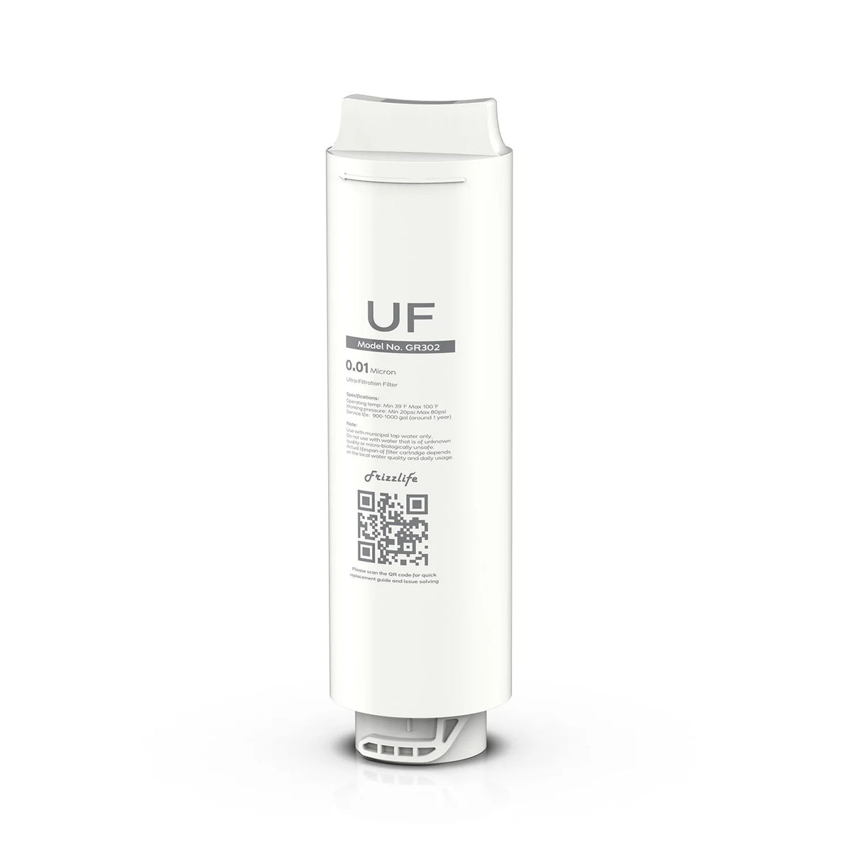 Frizzlife - Cartucho de filtro de repuesto GR302 (UF) para filtro de agua de ultrafiltración GX99