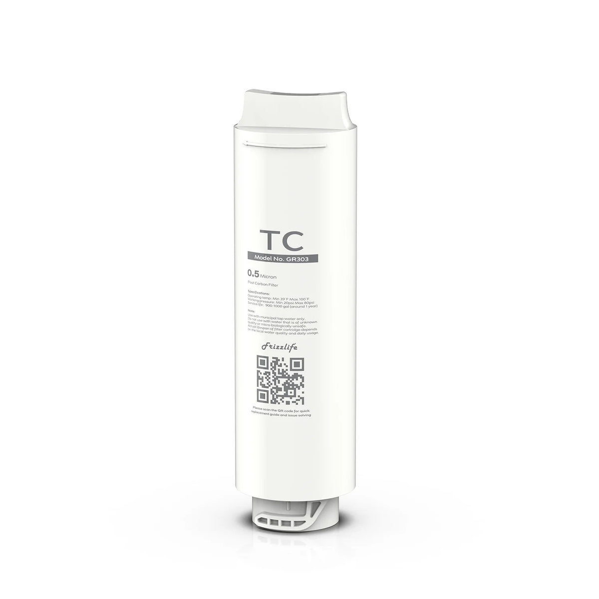 Frizzlife - Cartucho de filtro de repuesto GR303 (TC) para filtro de agua de ultrafiltración GX99