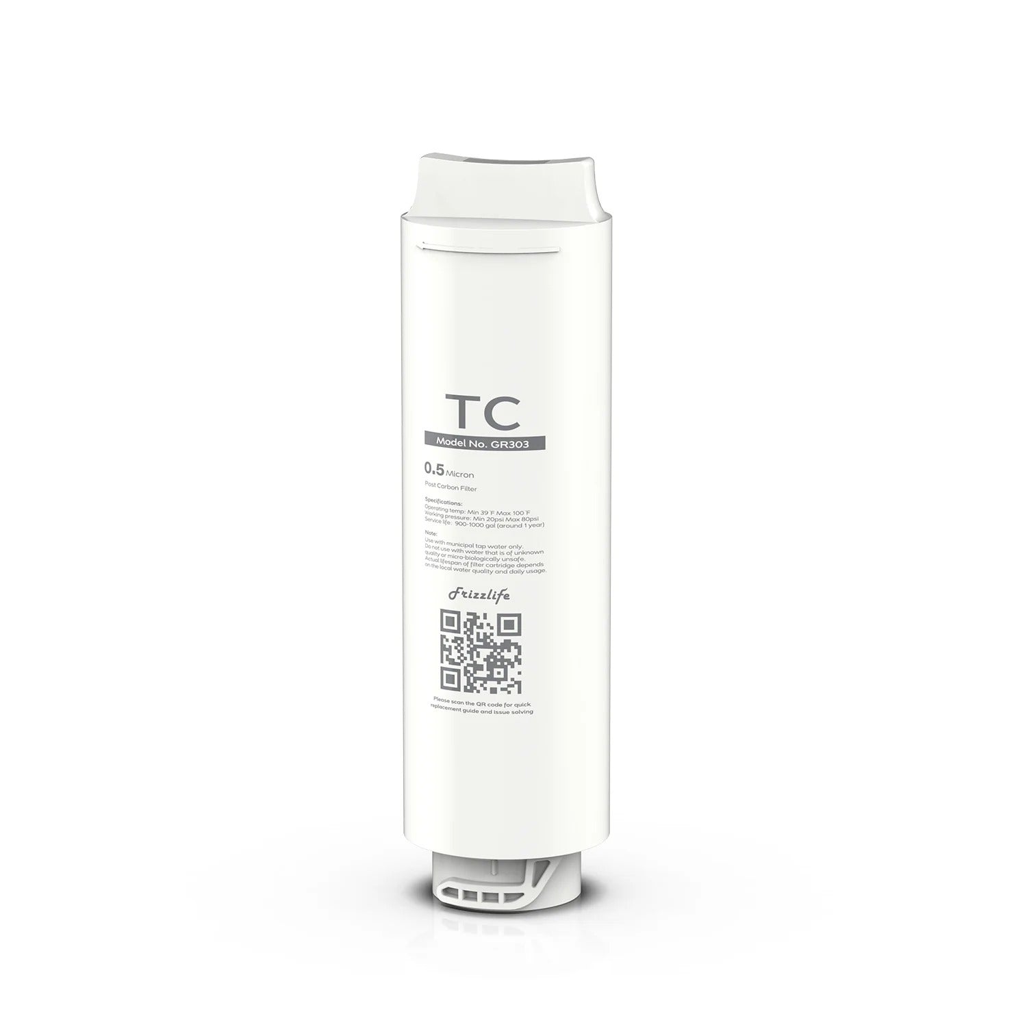 Frizzlife - Cartucho de filtro de repuesto GR303 (TC) para filtro de agua de ultrafiltración GX99
