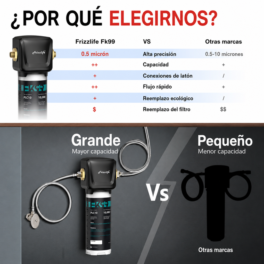 Frizzlife FK99 - Sistema De Filtración De Alta