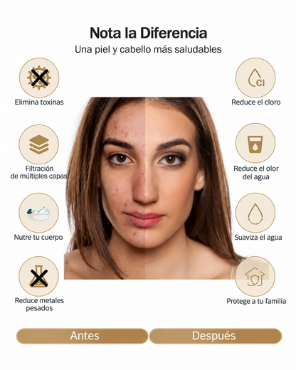 [Pre-Ordena] Frizzlife Combo de Ducha con Doble Filtración – Cabezal de Lluvia y Ducha de Mano, Filtro KDF-55 y Sulfito de Calcio
