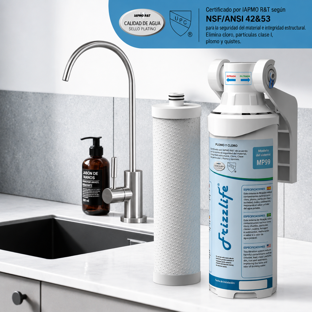 Frizzlife MP99 - Filtro De Agua Debajo Del Fregadero