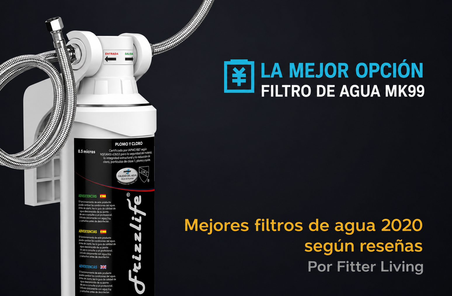 Frizzlife MK99 - Filtro De Agua Debajo Del Fregadero